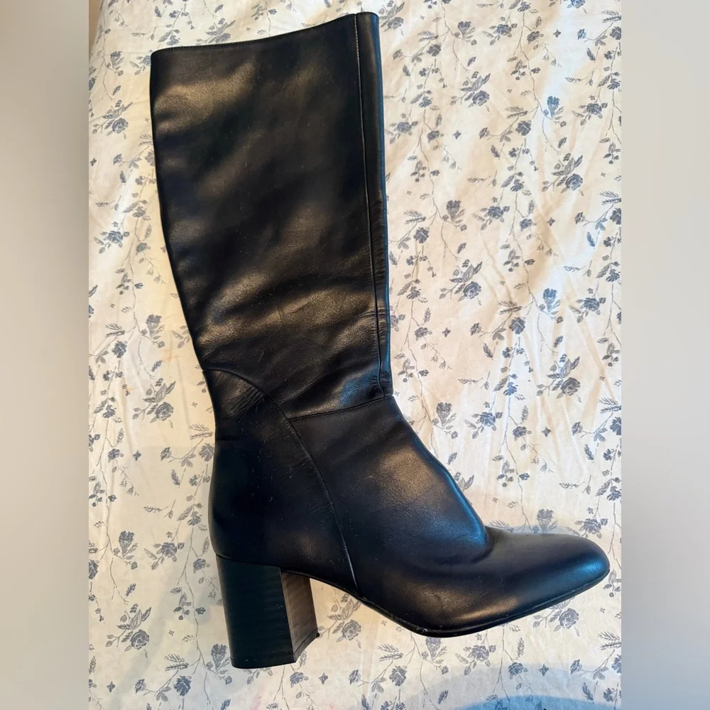 INC International Concepts Black Heeled Boots - Picture 2 of 11